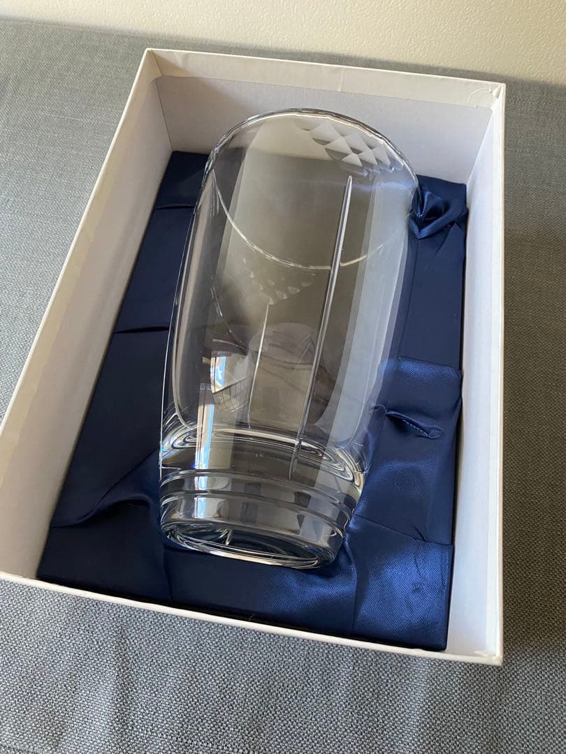 新品未使用　ロイヤルコペンハーゲン クリスタル フラワーベース 花瓶　フランス製