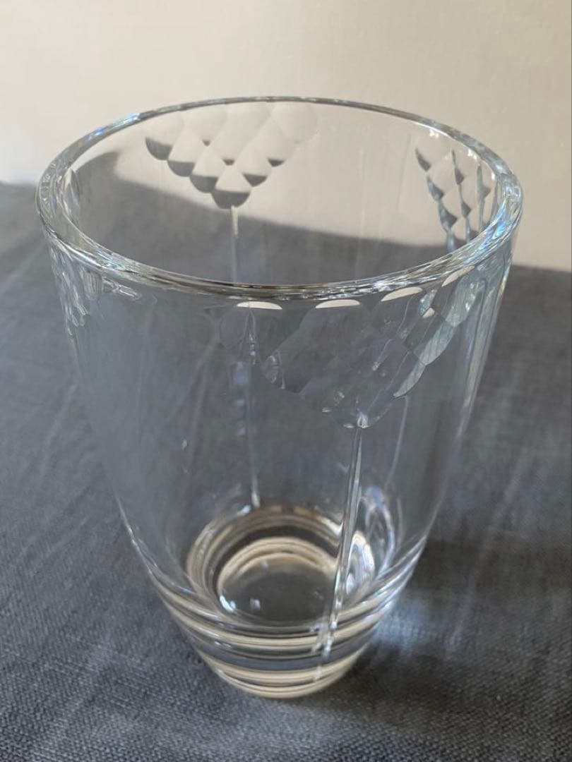 新品未使用　ロイヤルコペンハーゲン クリスタル フラワーベース 花瓶　フランス製