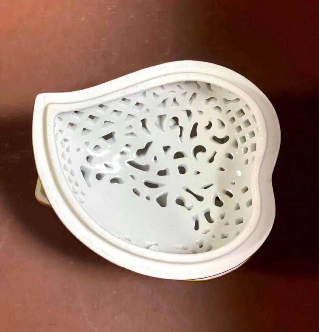 HERENDヘレンドハートファンタジー透かしボンボンボンボニエール小物入ゴールド