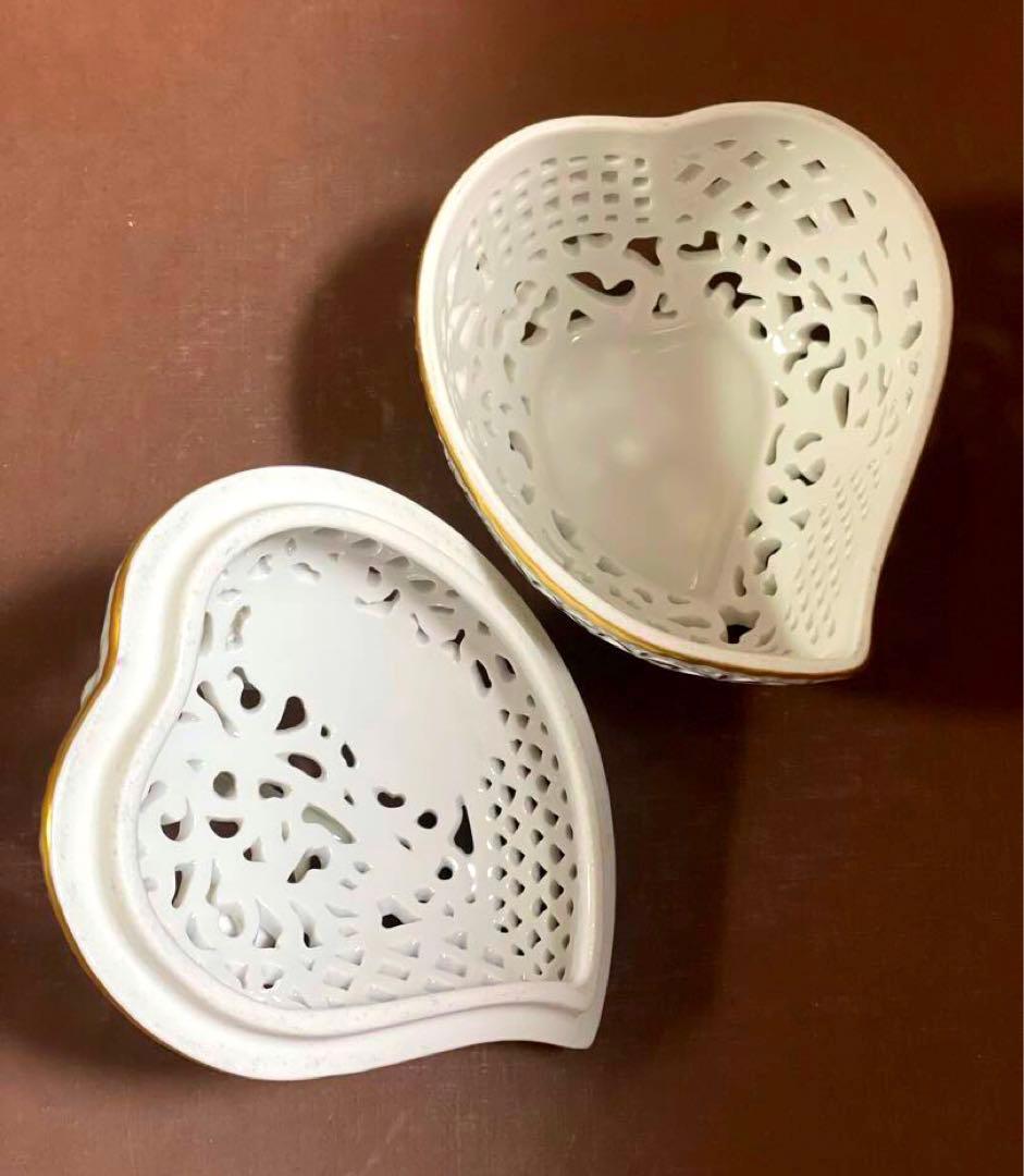 HERENDヘレンドハートファンタジー透かしボンボンボンボニエール小物入ゴールド