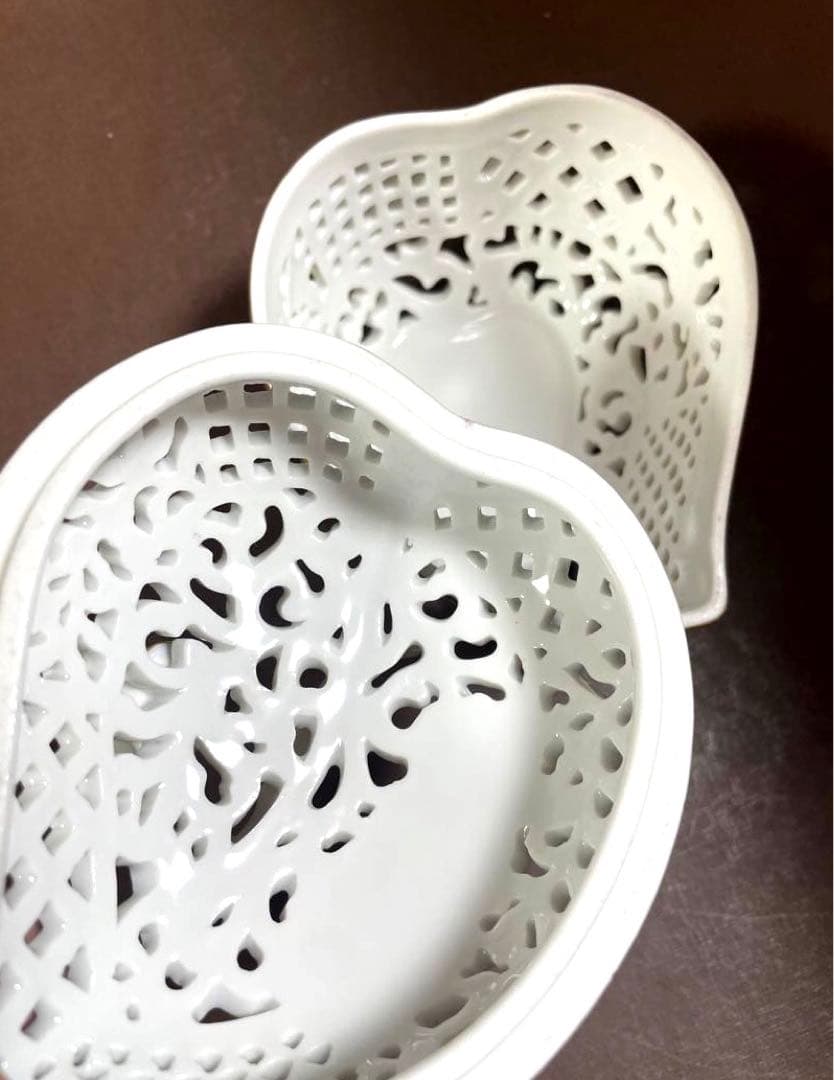 HERENDヘレンドハートファンタジー透かしボンボンボンボニエール小物入ゴールド