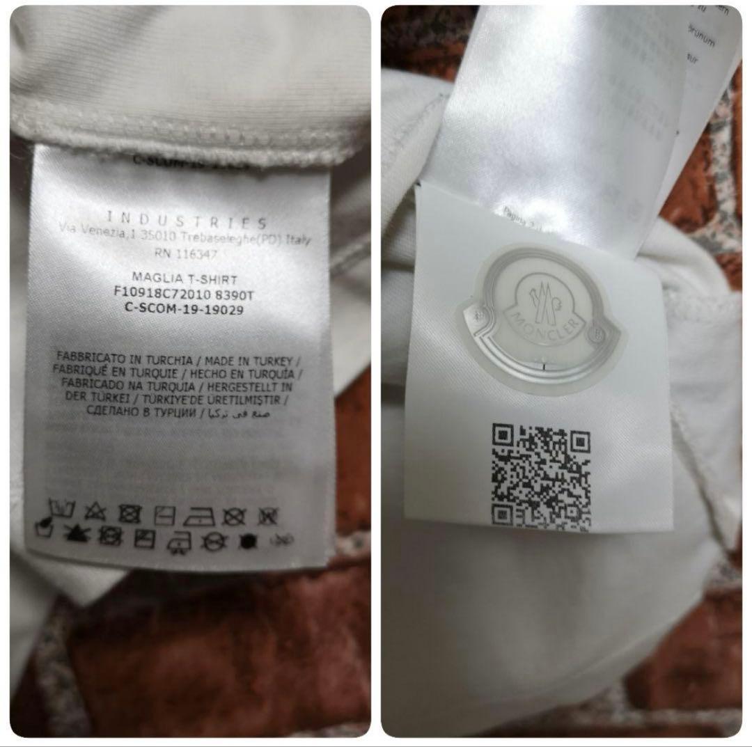 モンクレール 半袖Tシャツ 半袖カットソー サイドロゴ 刺繍ロゴ