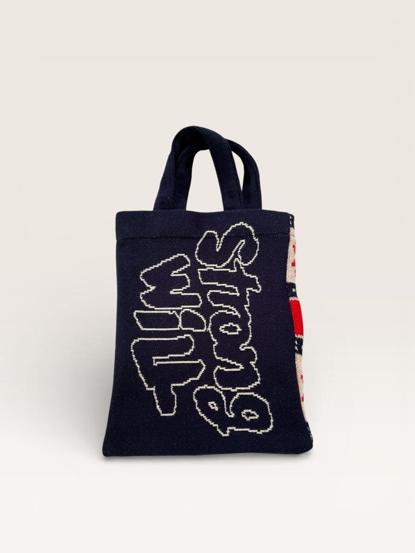 コムデギャルソン ニット トートバッグ ノルディック柄 a4