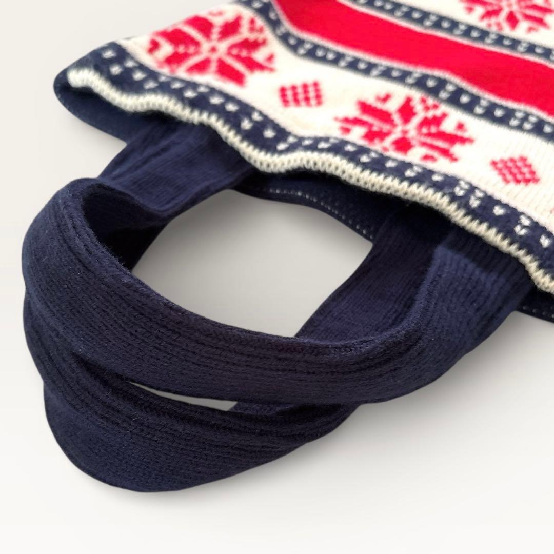 コムデギャルソン ニット トートバッグ ノルディック柄 a4