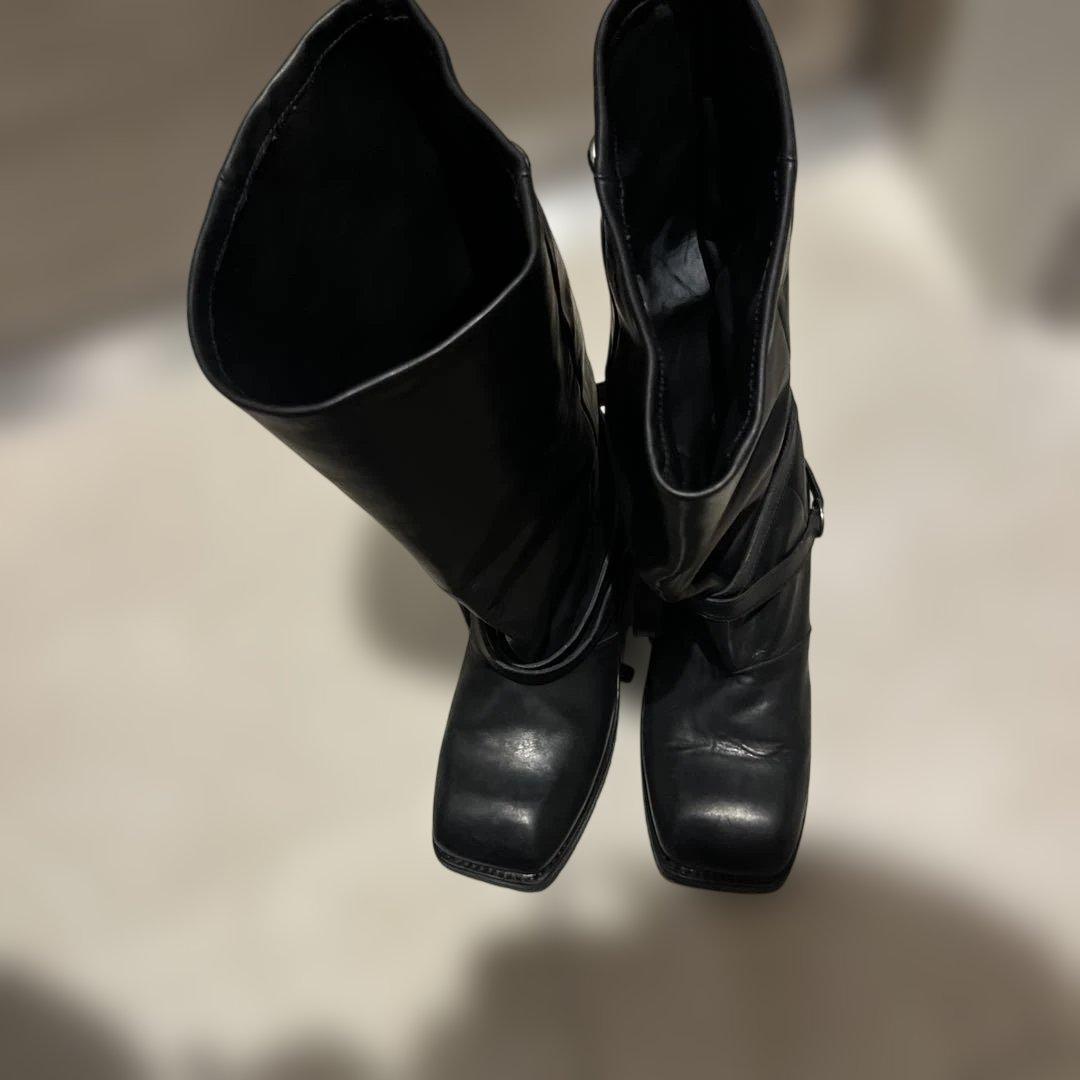 靴 OUR LEGACY HIGH ENGINE BOOT / BLACK 41