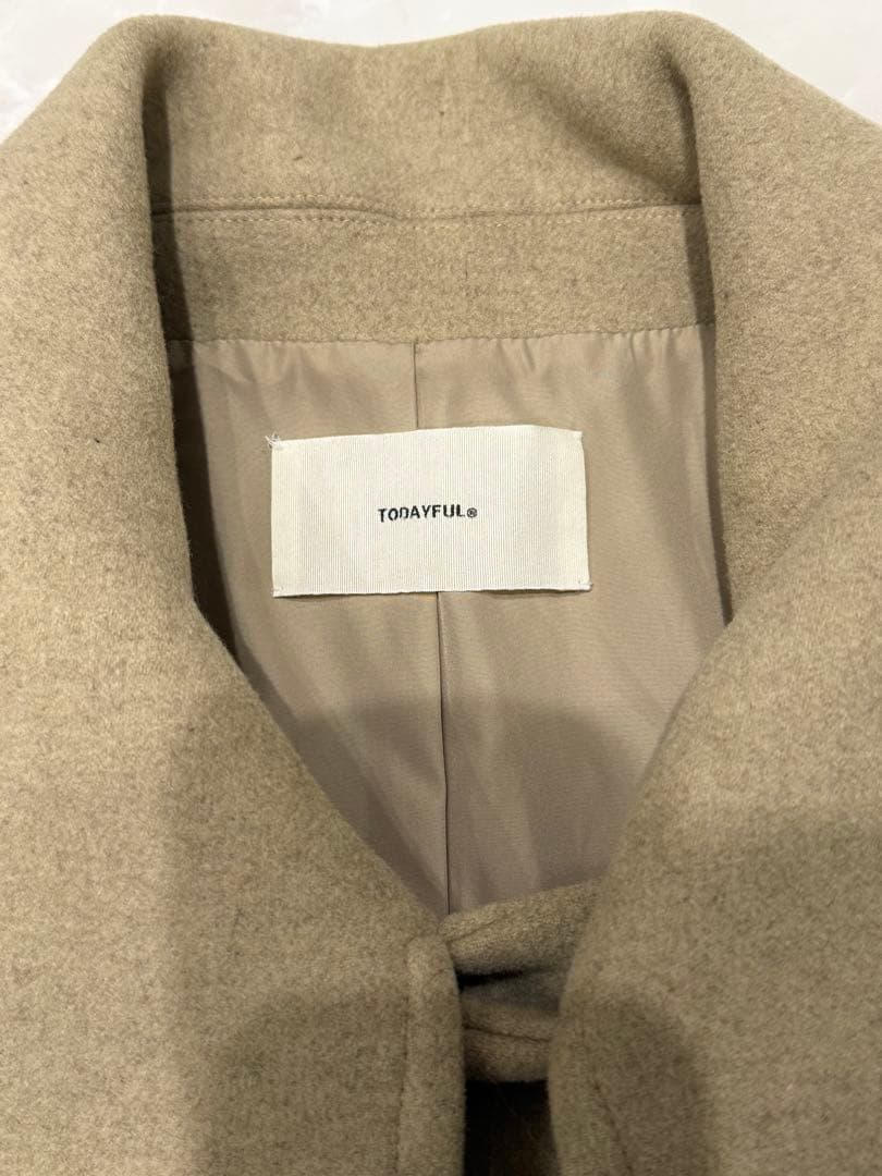 【美品】TODAYFUL Standcollar Wool Coat 36