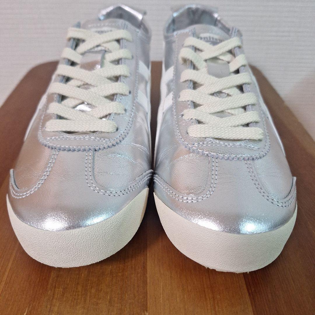 オニツカタイガー メキシコ66 シルバー ホワイト 25cm