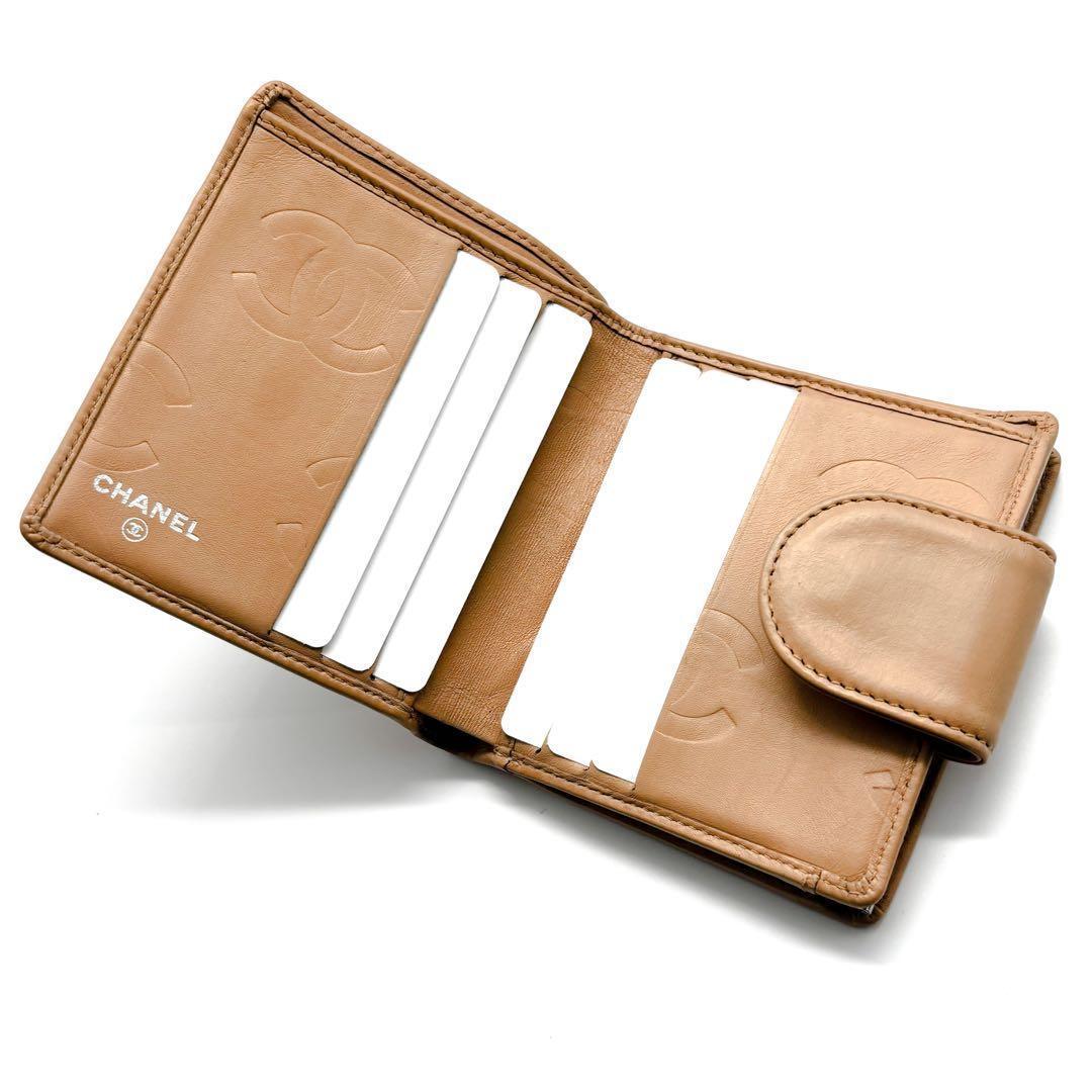 最終価格【美品✨】シャネル 財布 カンボンライン 二つ折 がま口