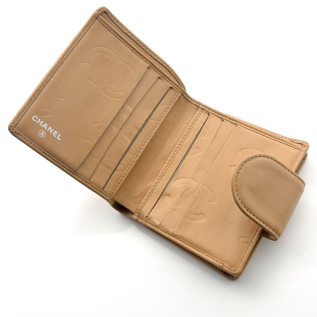 最終価格【美品✨】シャネル 財布 カンボンライン 二つ折 がま口