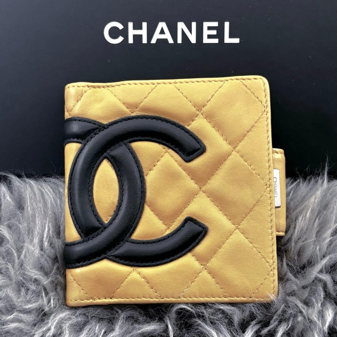 最終価格【美品✨】シャネル 財布 カンボンライン 二つ折 がま口