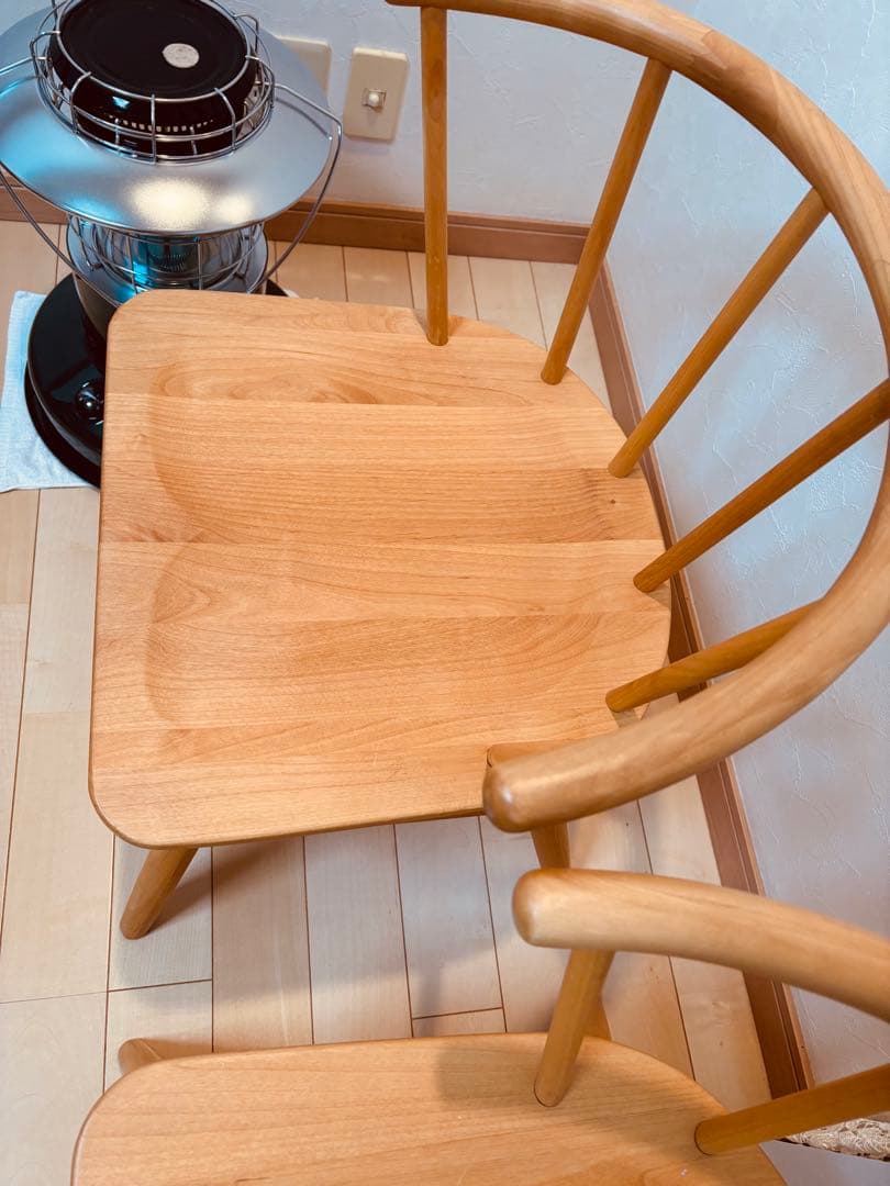 mukayukyo モモナチュラル　ダイニングチェア　オイル塗装　1脚　②