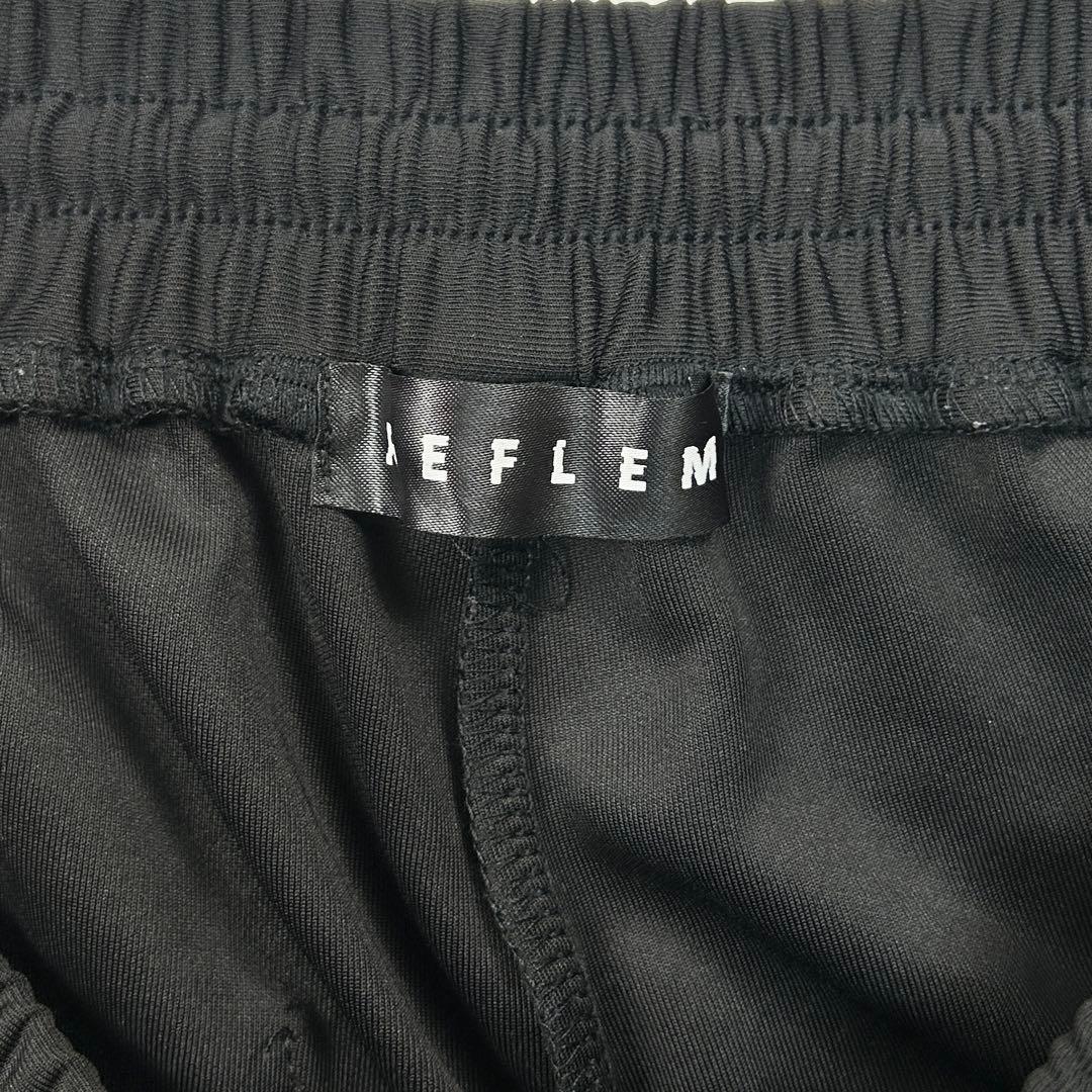 b1439【REFLEM】サイドジップ　ブラック　パンツ　ジャージ　ゴスロリ