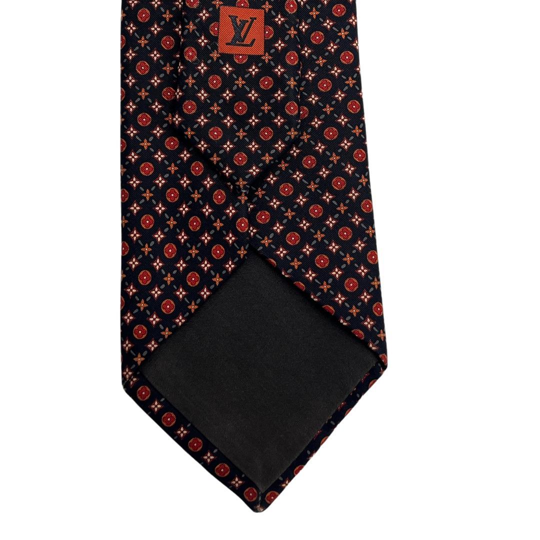 ルイヴィトン ネクタイ シルク 総柄 モノグラム LV 箱付き
