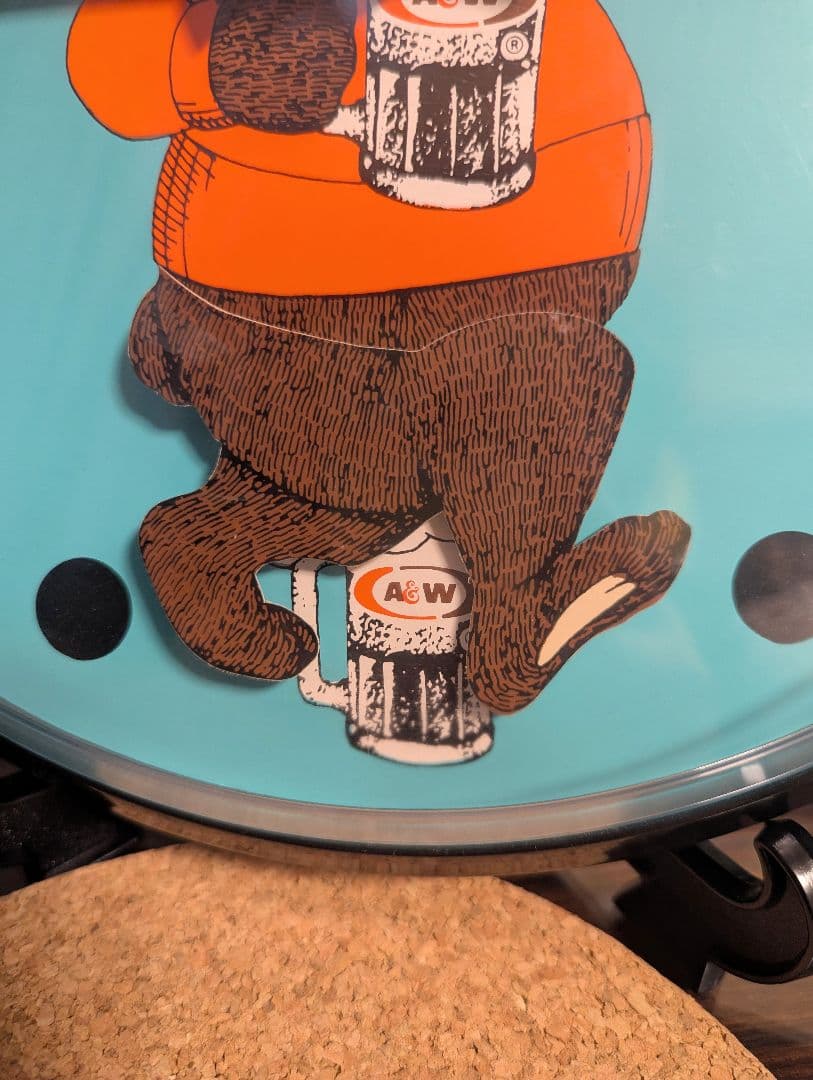 A&W エンダー グレートルートベア ルーティ ゆらゆら 時計　壁掛け