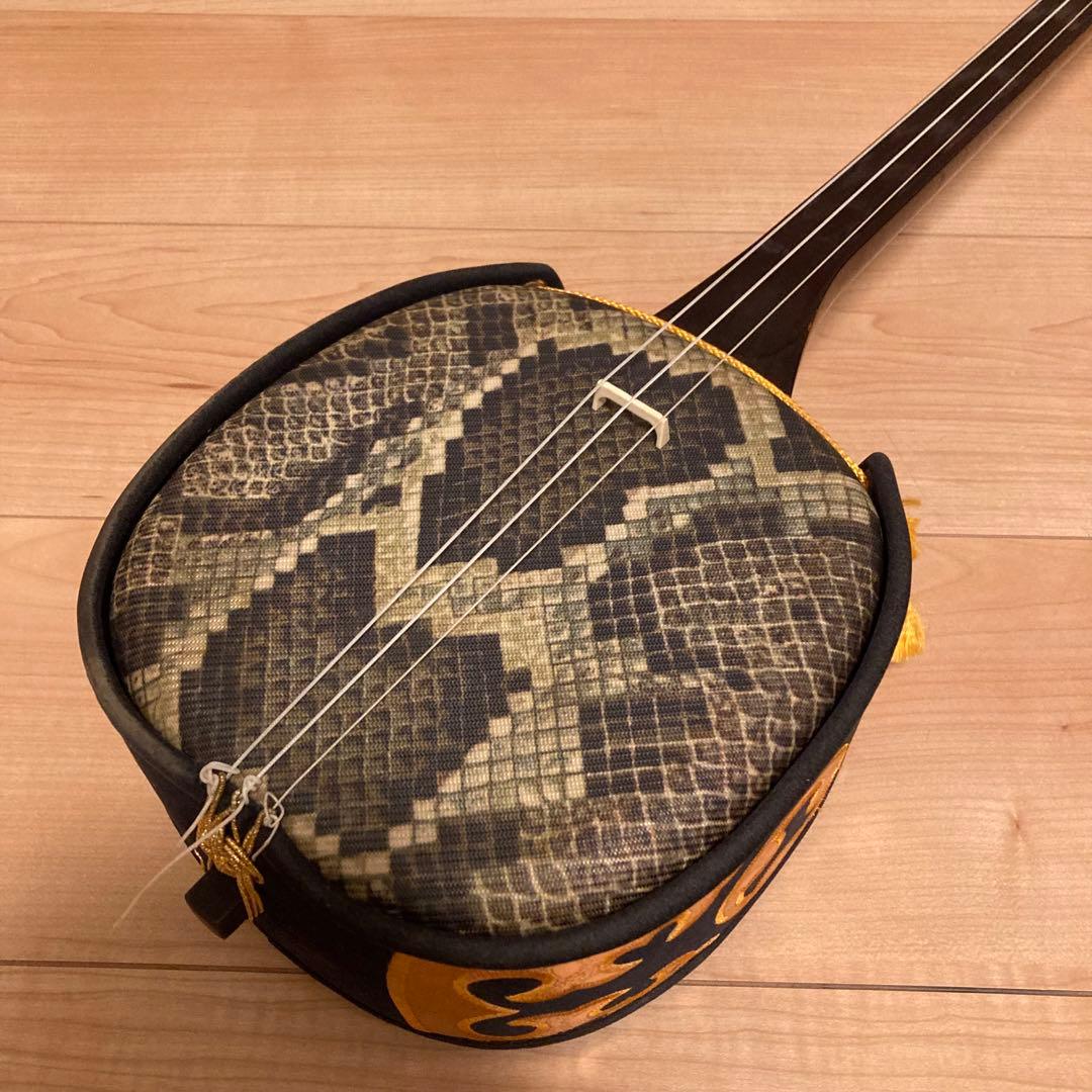 沖縄三線 人工皮 合皮 初心者おすすめ 沖縄 三線 民謡 和楽器 本体のみ