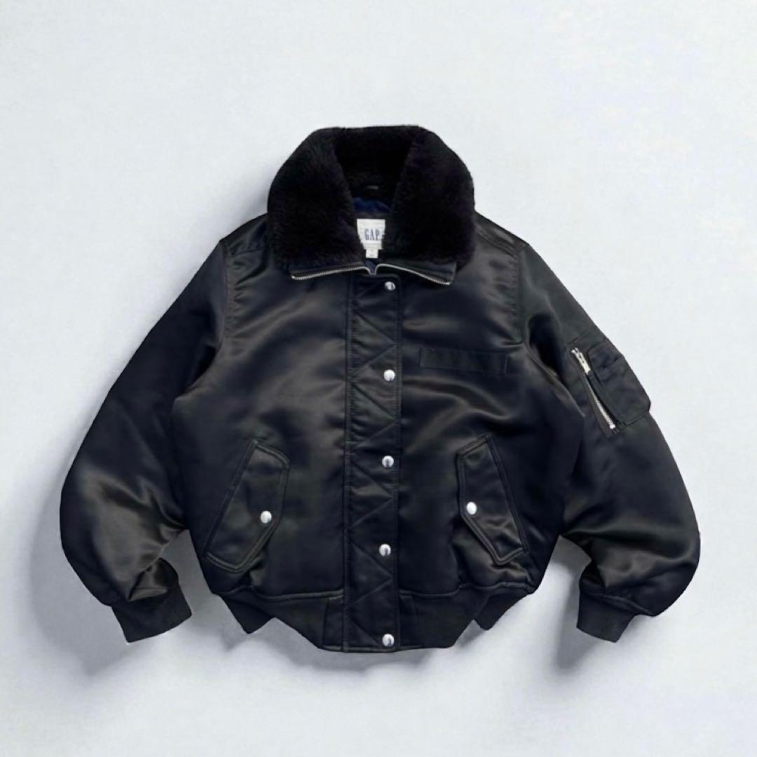 00s old gap MA-1 フライトジャケット　ファー　短丈　Y2K 希少