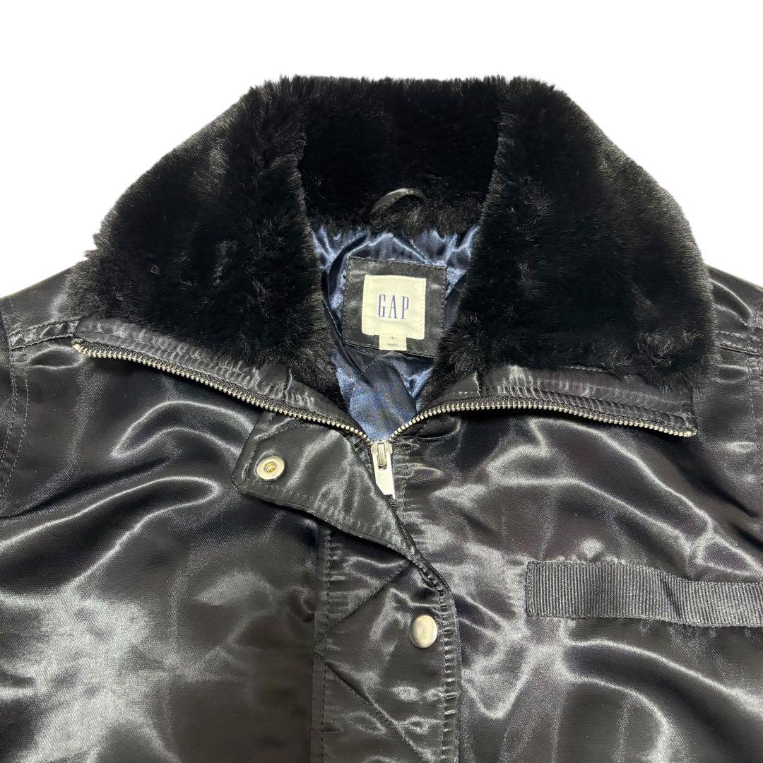 00s old gap MA-1 フライトジャケット　ファー　短丈　Y2K 希少