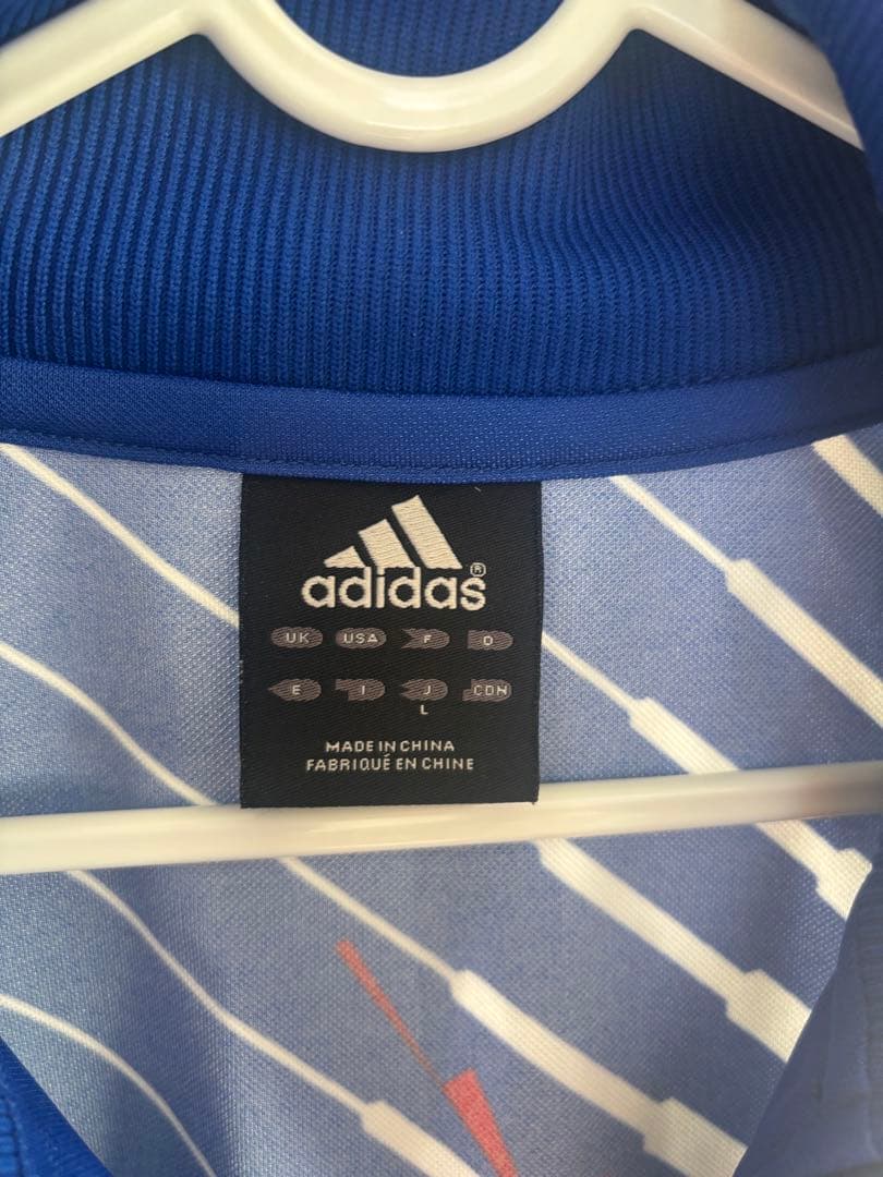 adidas ジャージ 青　日本代表　ドーハの悲劇　復刻版