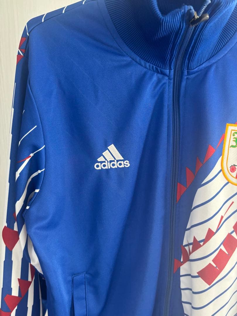 adidas ジャージ 青　日本代表　ドーハの悲劇　復刻版