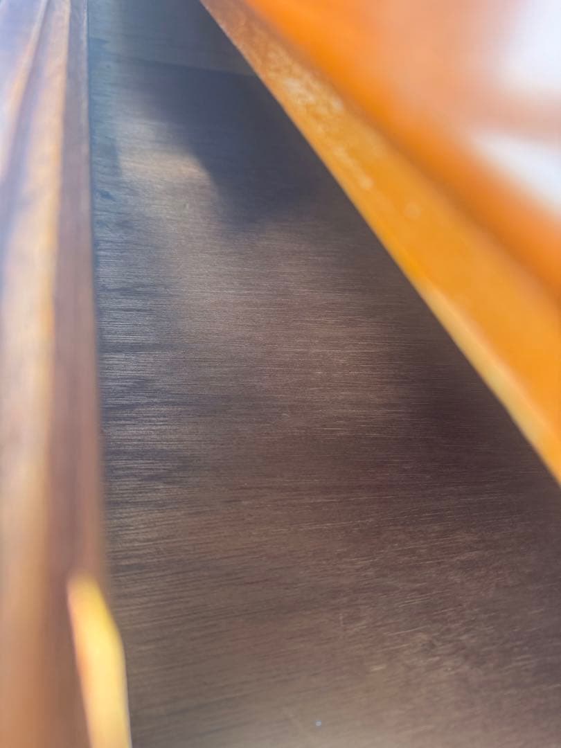 ★処分価格★脚付き　アンティーク　木製5段タンス ブラウン