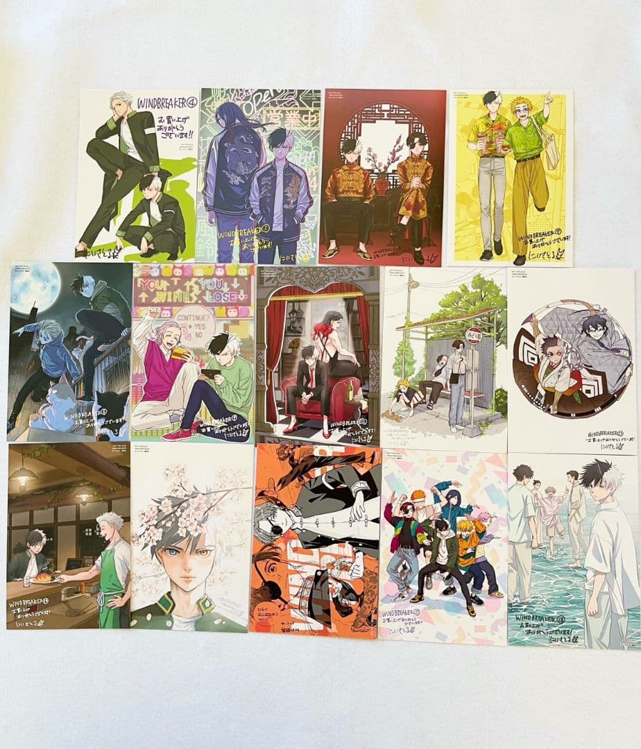 初版多数WINDBREAKER1~18巻特典ポストカード蘇芳隼人タオルおまけ