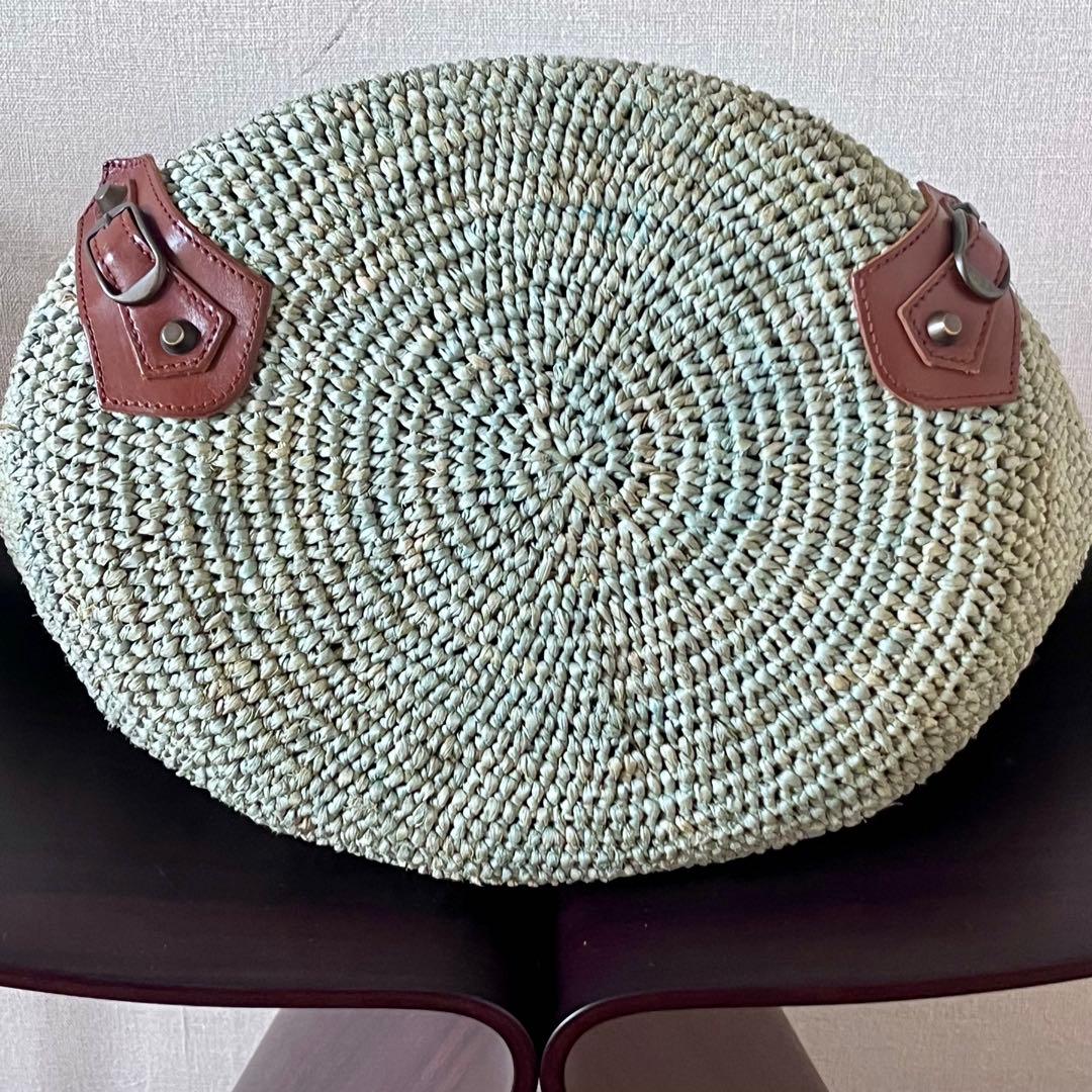 BALENCIAGA バレンシアガ ラフィア ストローバッグ カゴバッグ