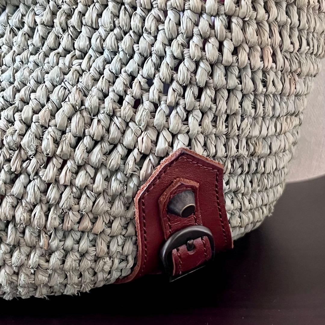 BALENCIAGA バレンシアガ ラフィア ストローバッグ カゴバッグ