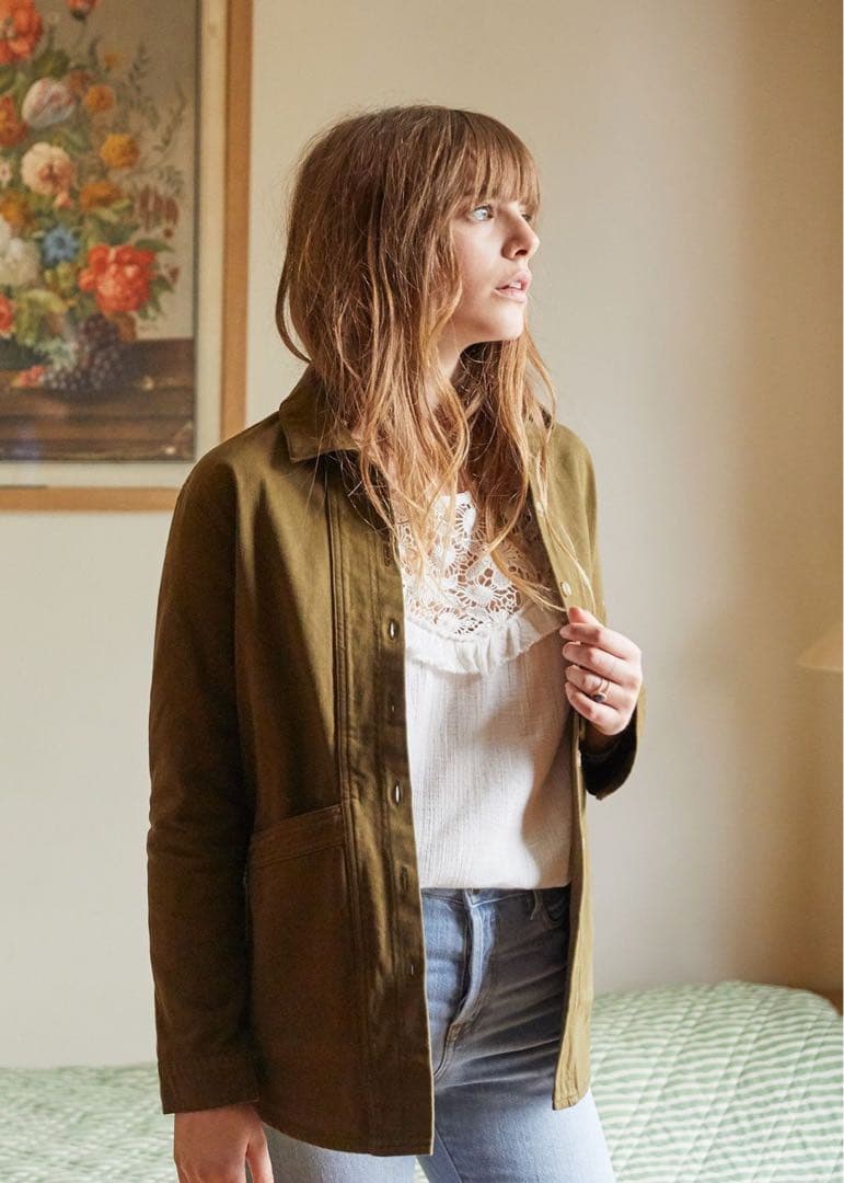 Sezane Will ジャケット カーキ コットン セザンヌ