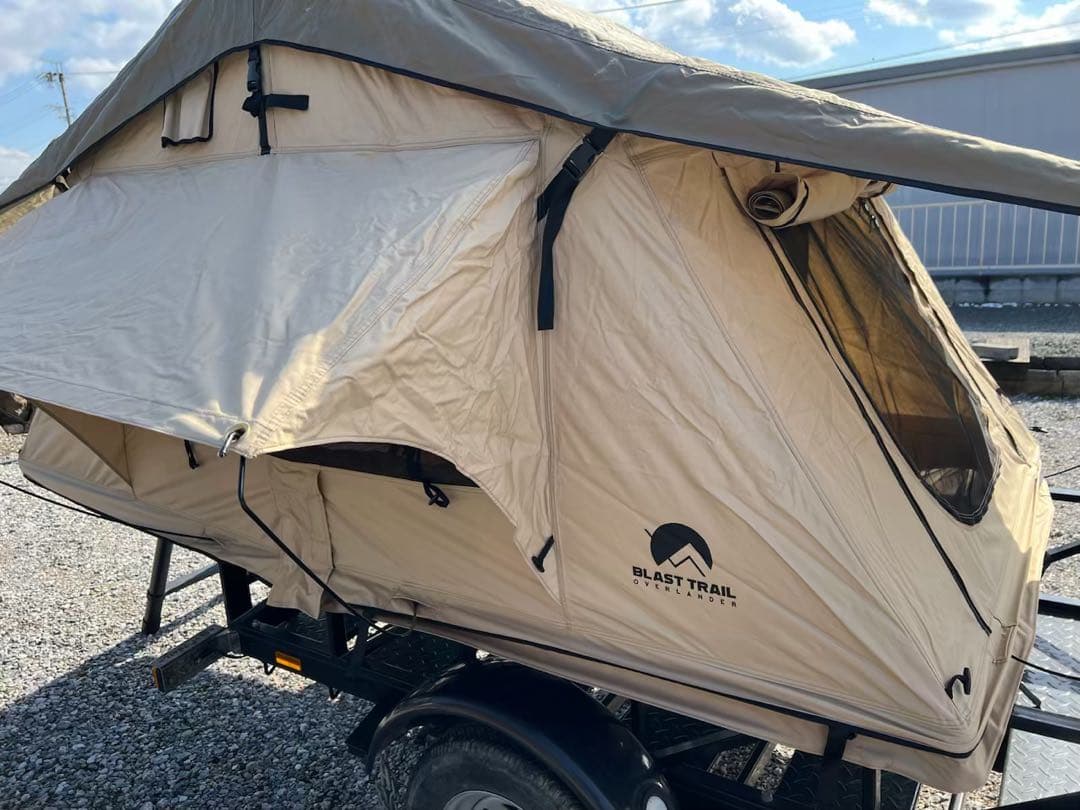 ルーフテント 防水キャンバス ダブルベッドサイズ