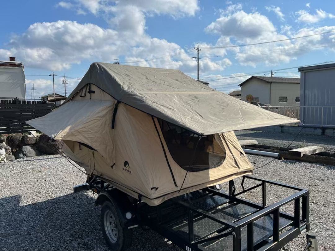 ルーフテント 防水キャンバス ダブルベッドサイズ