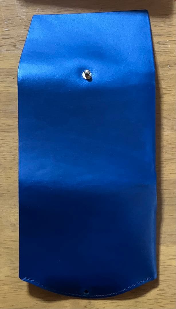 点と線　ブルー　ストラップ付き