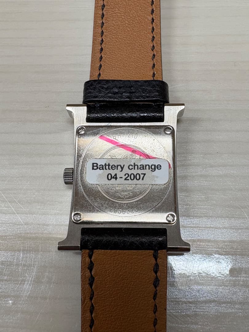 【付属品付き・現状品】HERMES エルメス　Hウォッチ　HH1.210