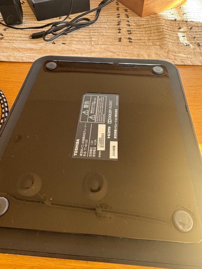 TOSHIBA TT-4K100 4K録画チューナー