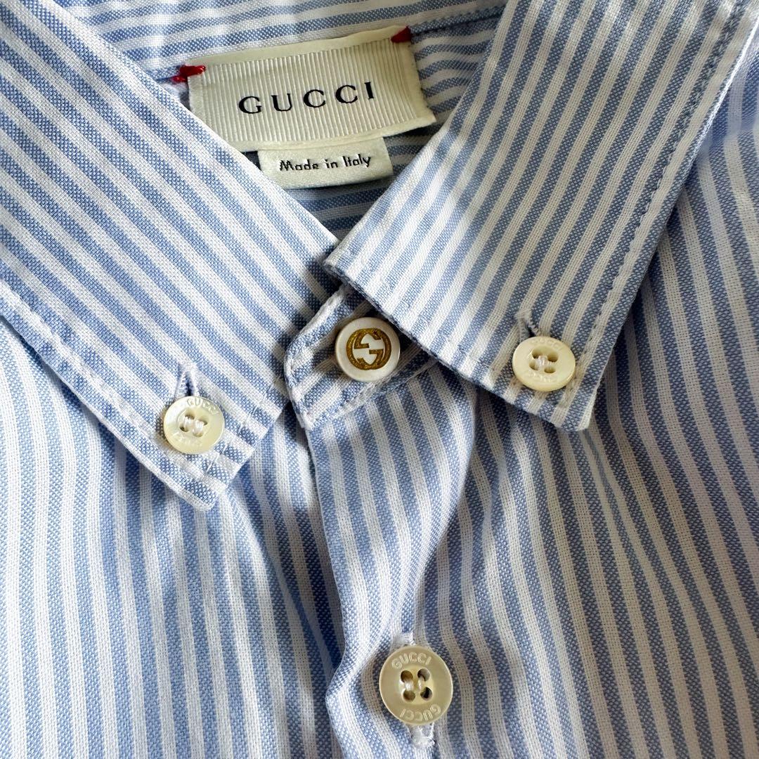 GUCCI（グッチ） ストライプシャツ 襟付き