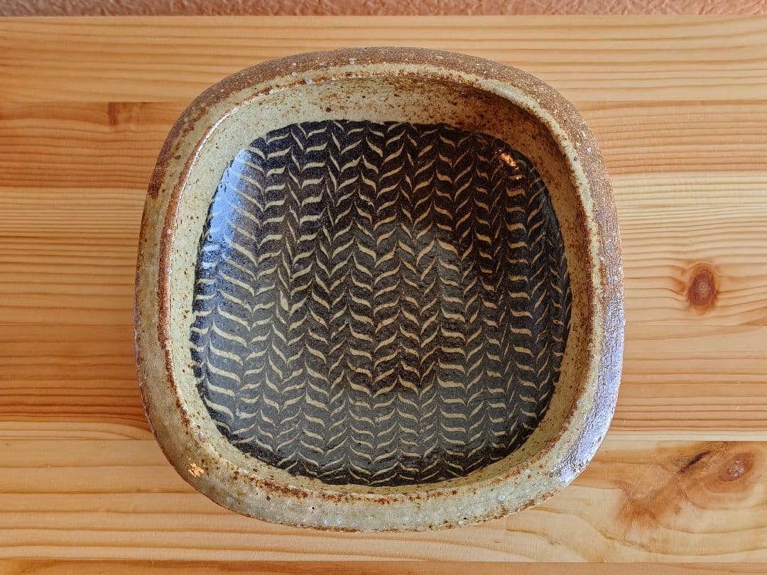 掛谷康樹 深皿　練上　民藝