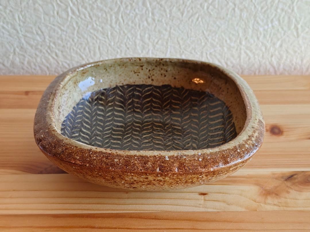 掛谷康樹 深皿　練上　民藝