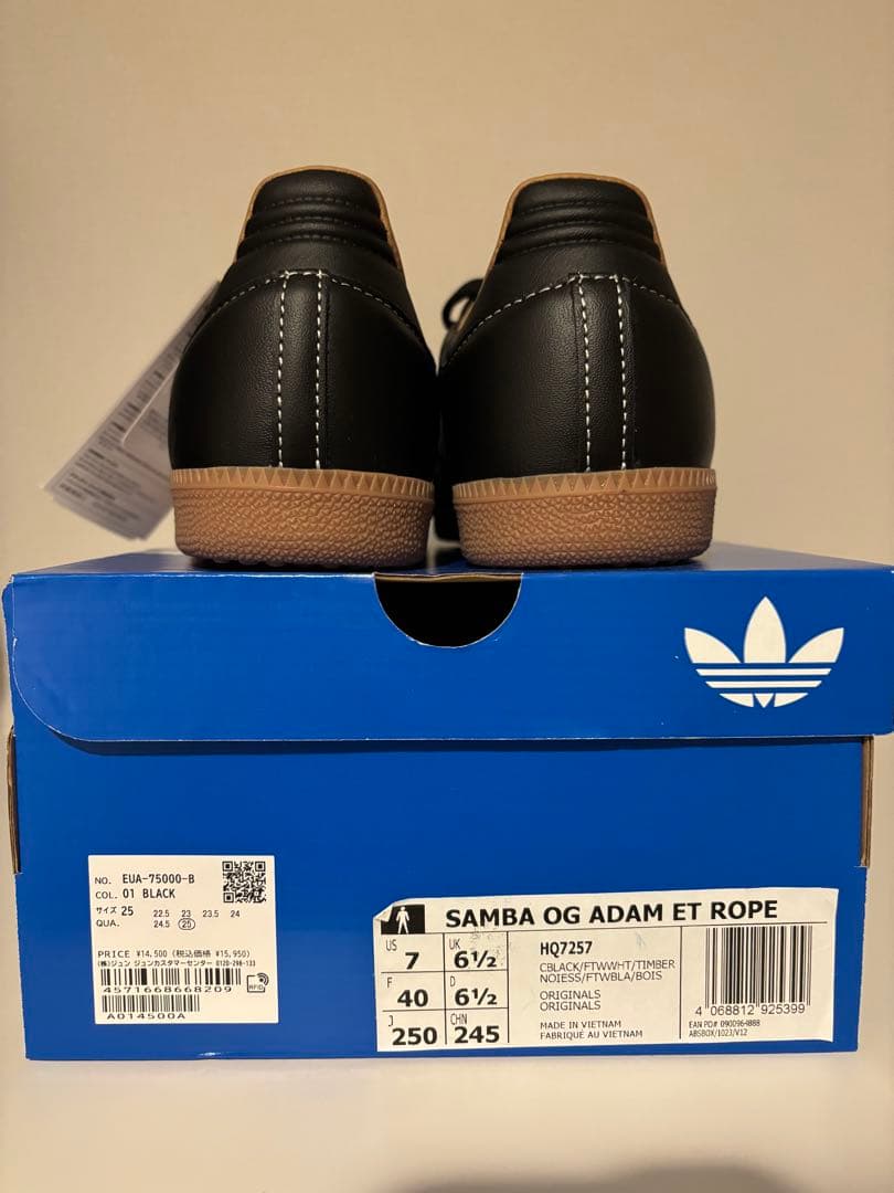 【新品】ADIDAS SAMBA OG ×ADAM ET ROPE'　25.0