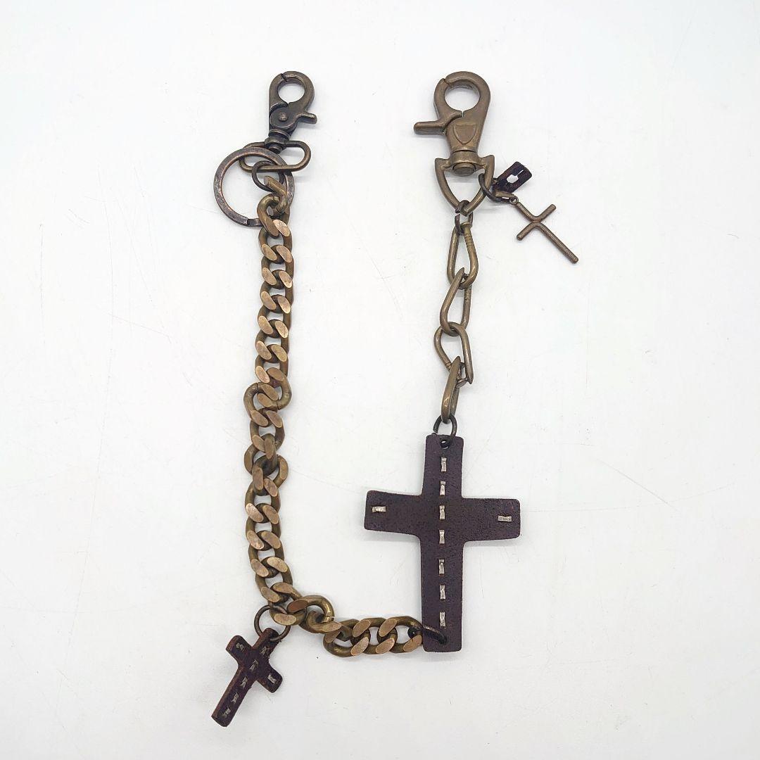 HTC メンズ ロザリオ スタッズ ウォレットチェーン