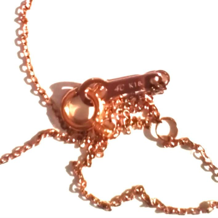 【美品】4℃　k18 Y字型　ダイヤモンドネックレス