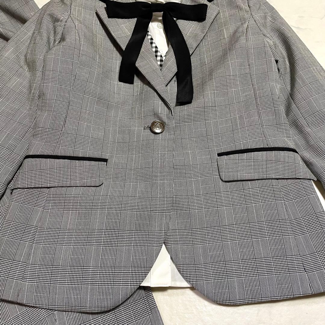 美品♪arisana アリサナ セットアップ パンツスーツ チェック 150