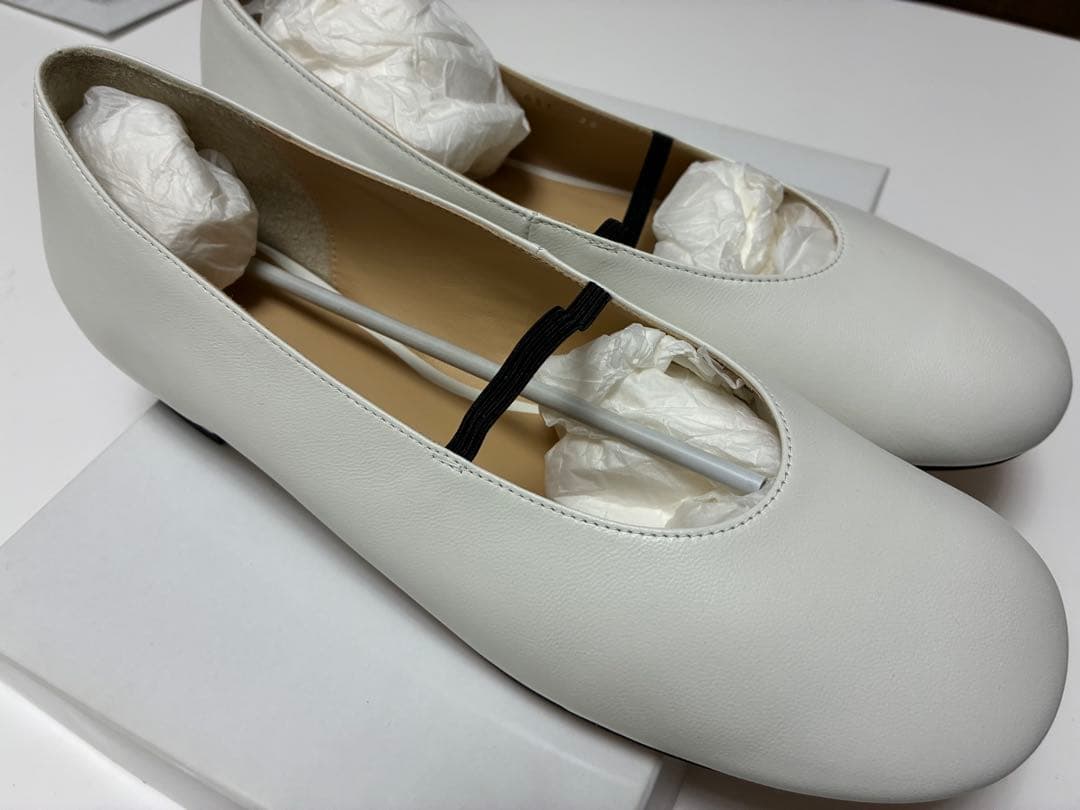 靴 CLANE OBLIQUE TOE FLAT SHOES 38