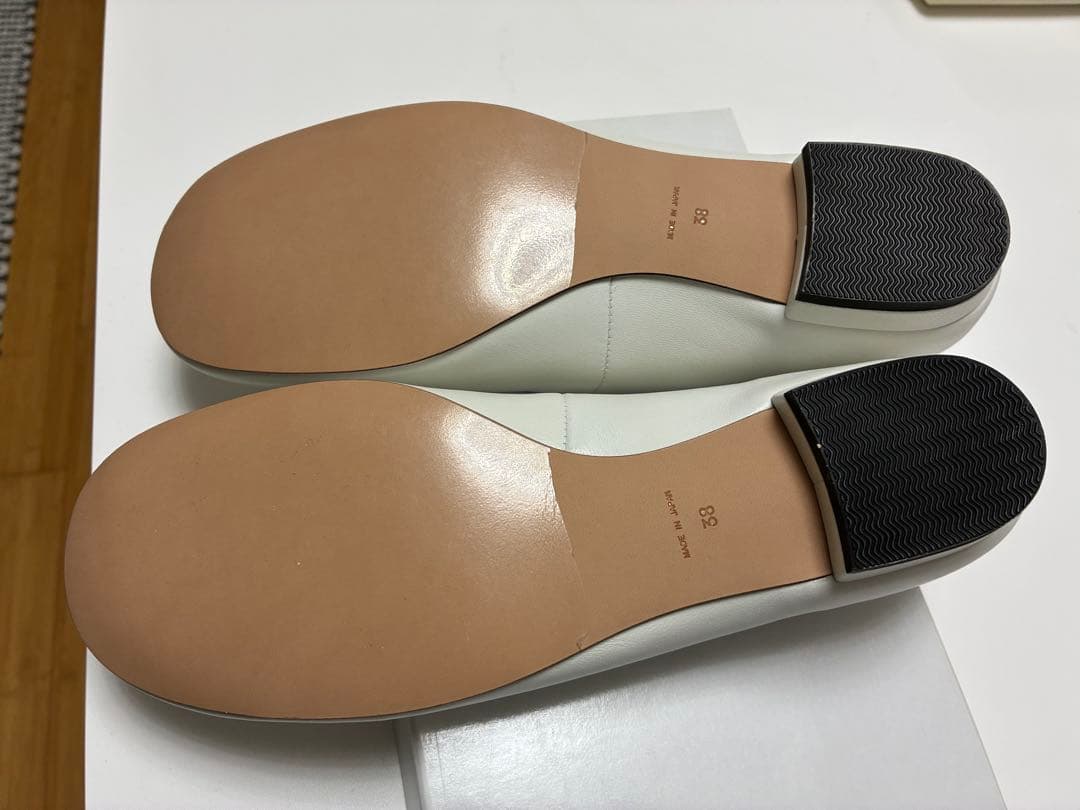靴 CLANE OBLIQUE TOE FLAT SHOES 38