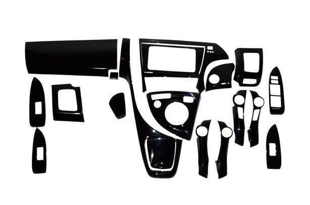 ZVW30系 プリウス 30 3Dインテリアパネル 19Pセット ピアノブラック