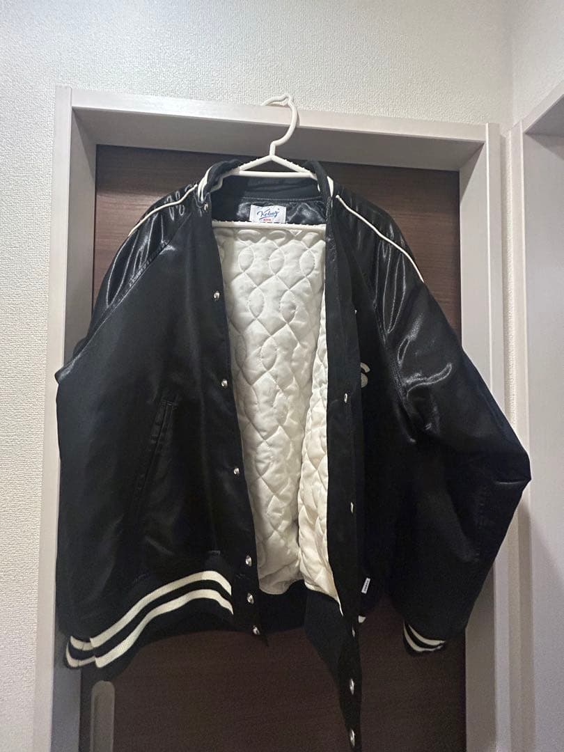 ジャケット・アウター KEBOZ SATIN VARSITYJAKET