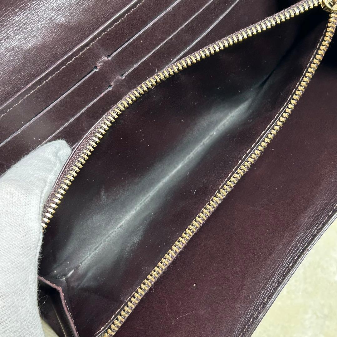 ルイヴィトン長財布ポルトフォイユサラヴェルニモノグラムレザーボルドーM91521