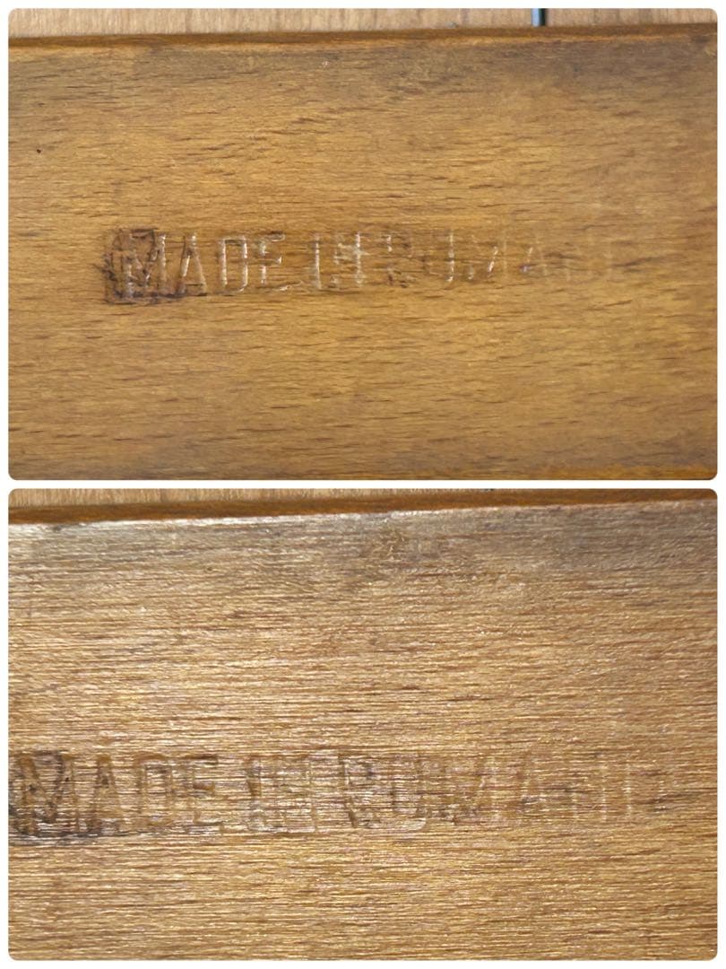 ヴィンテージ　木製フォールディングチェア　ルーマニア　折り畳み椅子　古道具　東欧