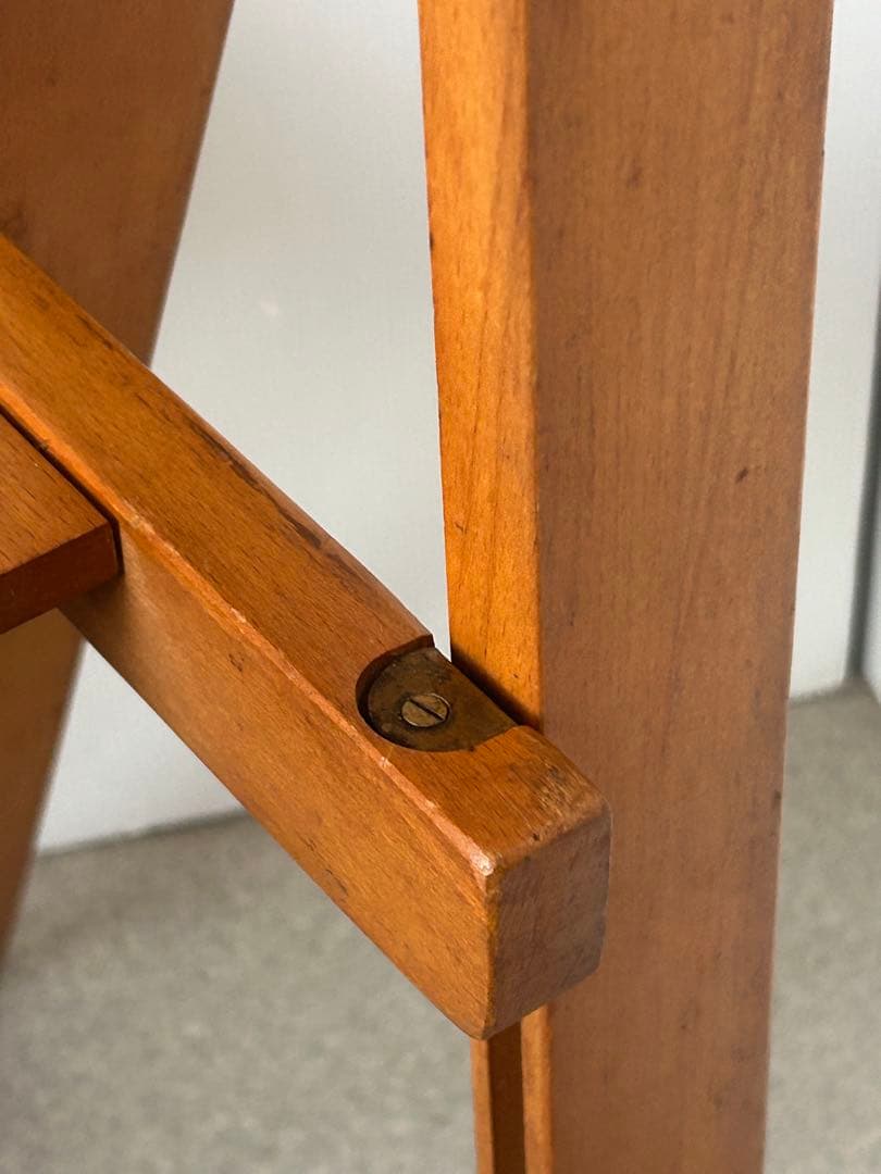 ヴィンテージ　木製フォールディングチェア　ルーマニア　折り畳み椅子　古道具　東欧