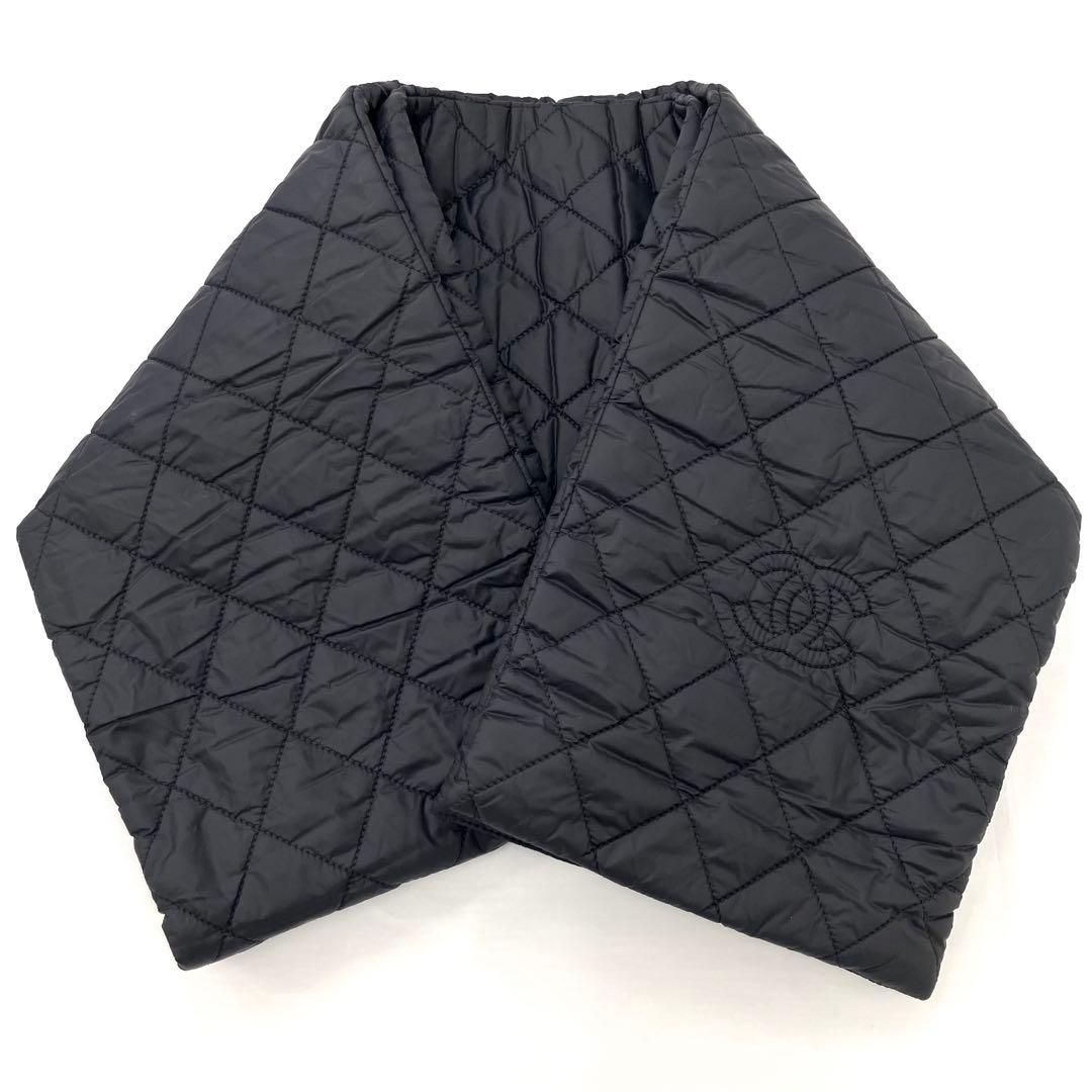 CHANEL シャネル ココマーク キルティング マフラー スカーフ 極美品