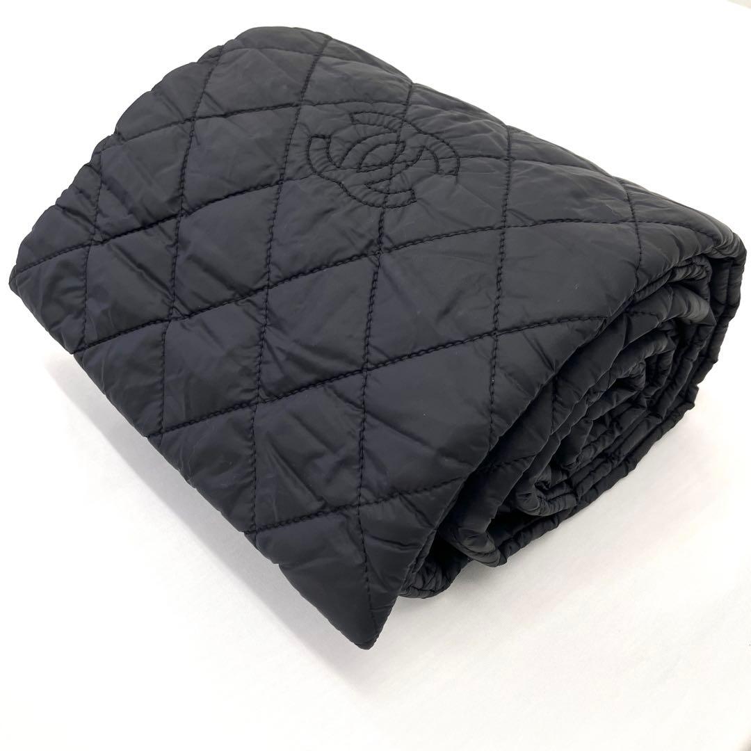 CHANEL シャネル ココマーク キルティング マフラー スカーフ 極美品