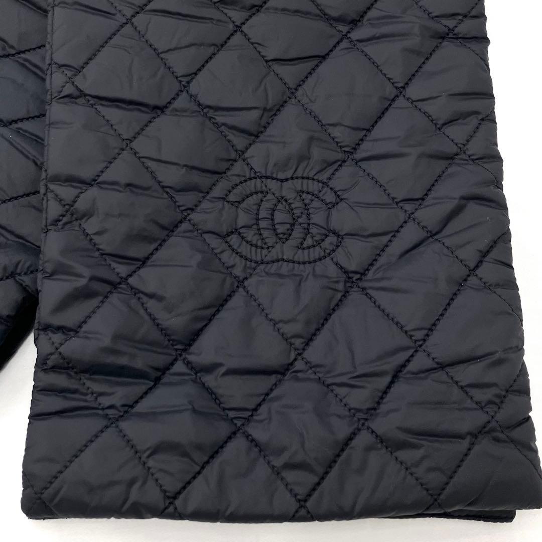CHANEL シャネル ココマーク キルティング マフラー スカーフ 極美品